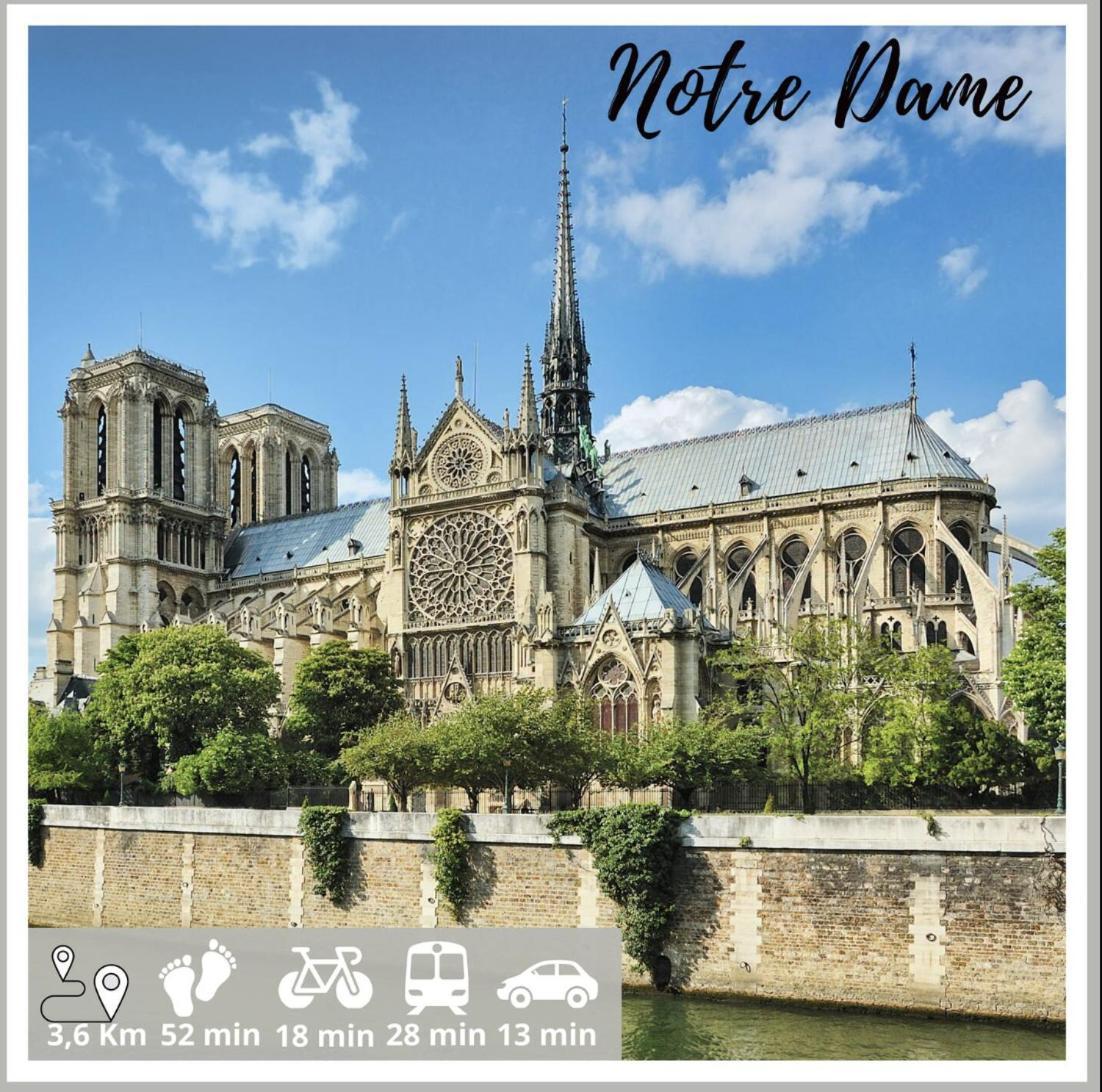 Nice Apartment With Amazing View Of Paris + Parking Екстер'єр фото